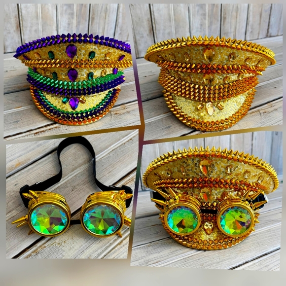 Mardi Gras Conductor Marching Hat - Picture 3 of 4